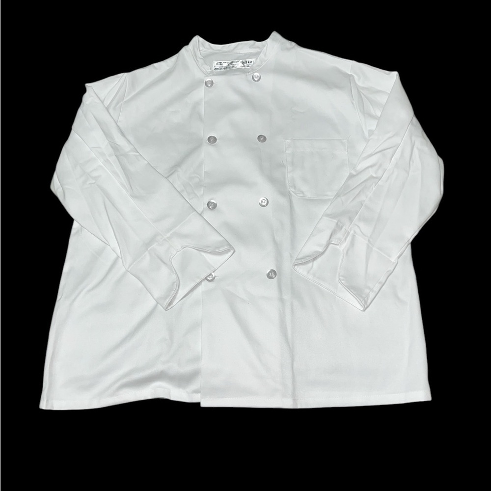 RED KAP White Double-Breasted Chef Jacket - Picture 2 of 9